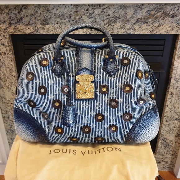 Louis vuitton trunks and bags denim Clearance